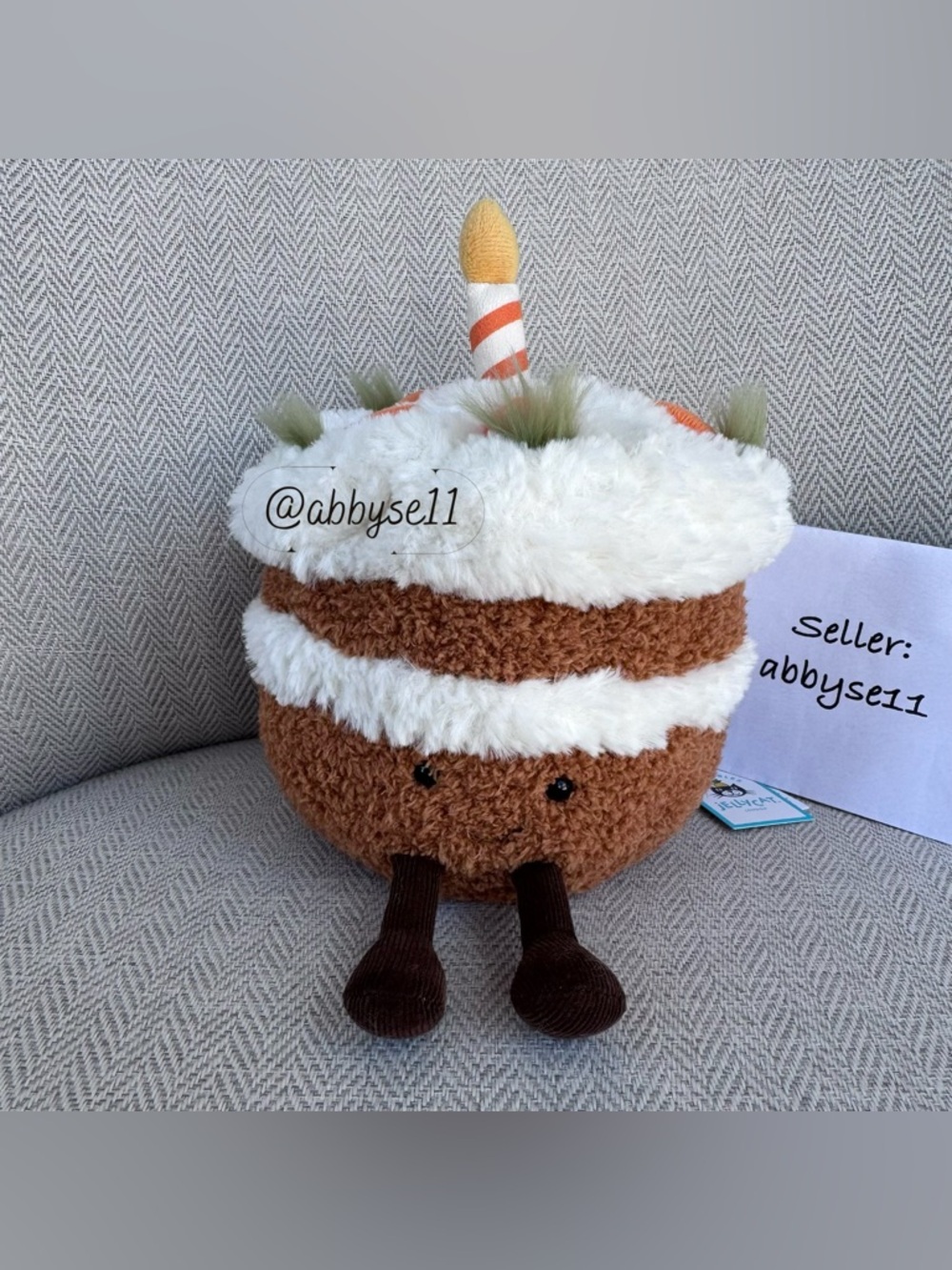 Jellycat Amuseables Carrot Cake - Authentic - Brand New With Tags - Fast Ship